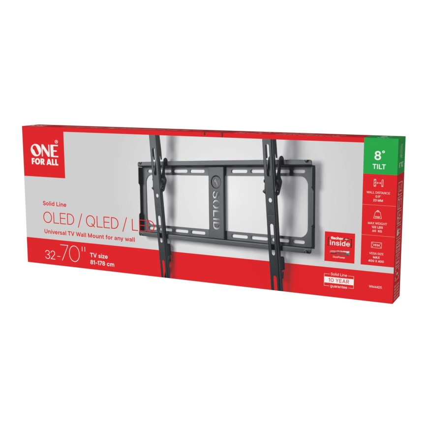 One For All WM4425 Solid seinäteline kallistuksella 32-70" televisioille – 4