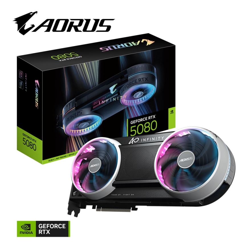 GIGABYTE AORUS GeForce RTX 5080 INFINITY 16G Graphics Card – 2