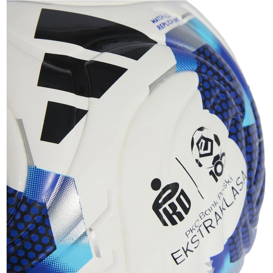 Futbolo kamuolys adidas Ekstraklasa 26/27 Mini, baltas ir mėlynas, KE5150 – 3