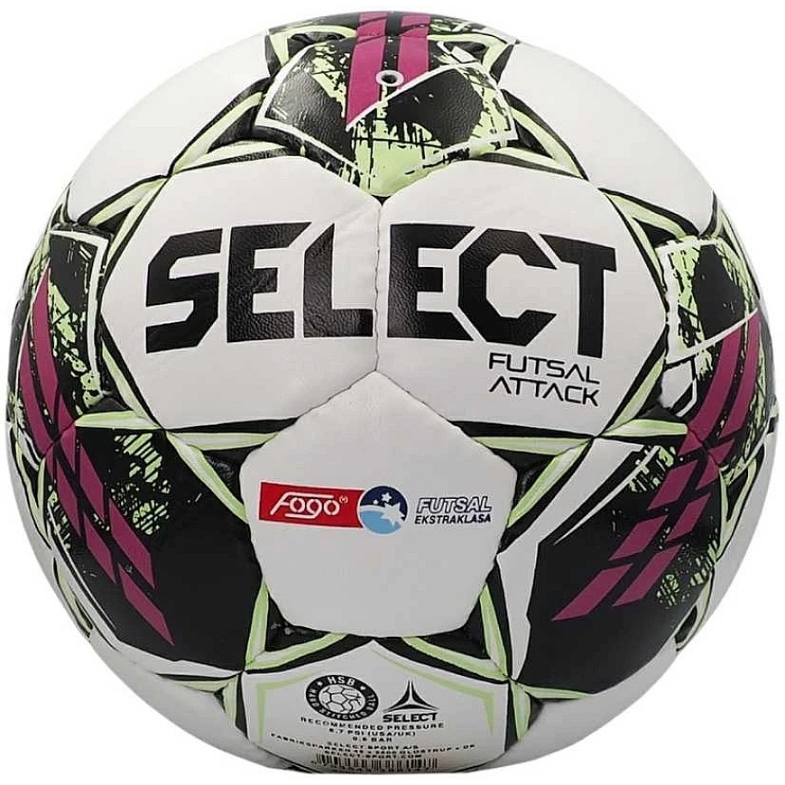 Select Futsalo "Attack FOGO Ekstraklasa" мяч, белый – 2