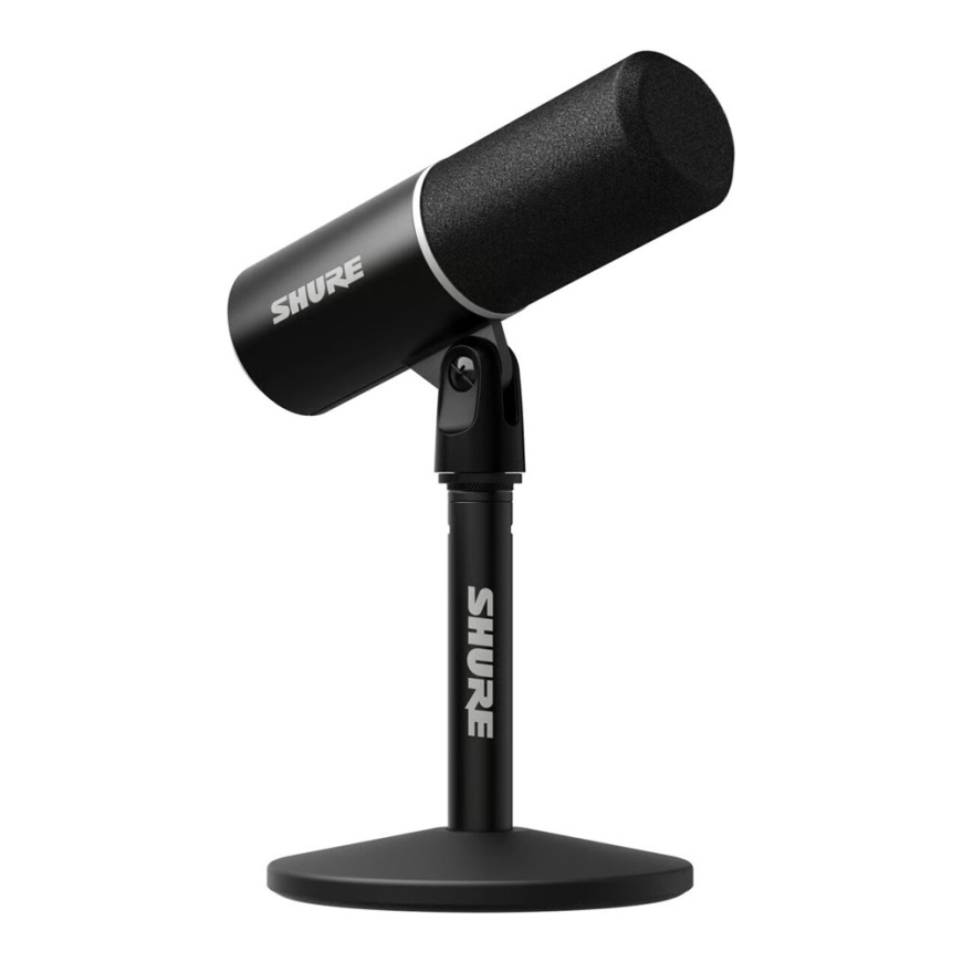 Shure MV6 gen2 - USB-C kardioididynaaminen mikrofoni pelaajille ja striimaajille, musta