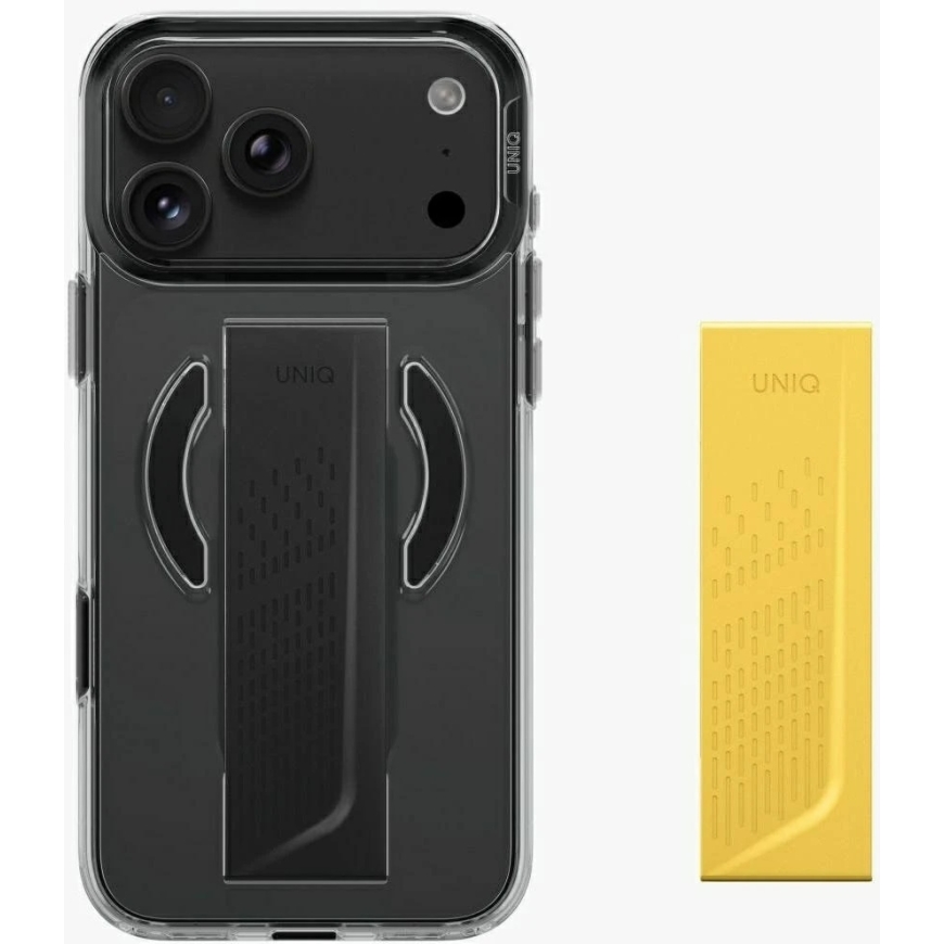 UNIQ Heldro Air vāks iPhone 18 Pro Max / 17 Pro Max, ar Magclick uzlādi, tumši pelēks (tonēts dūms) – 3