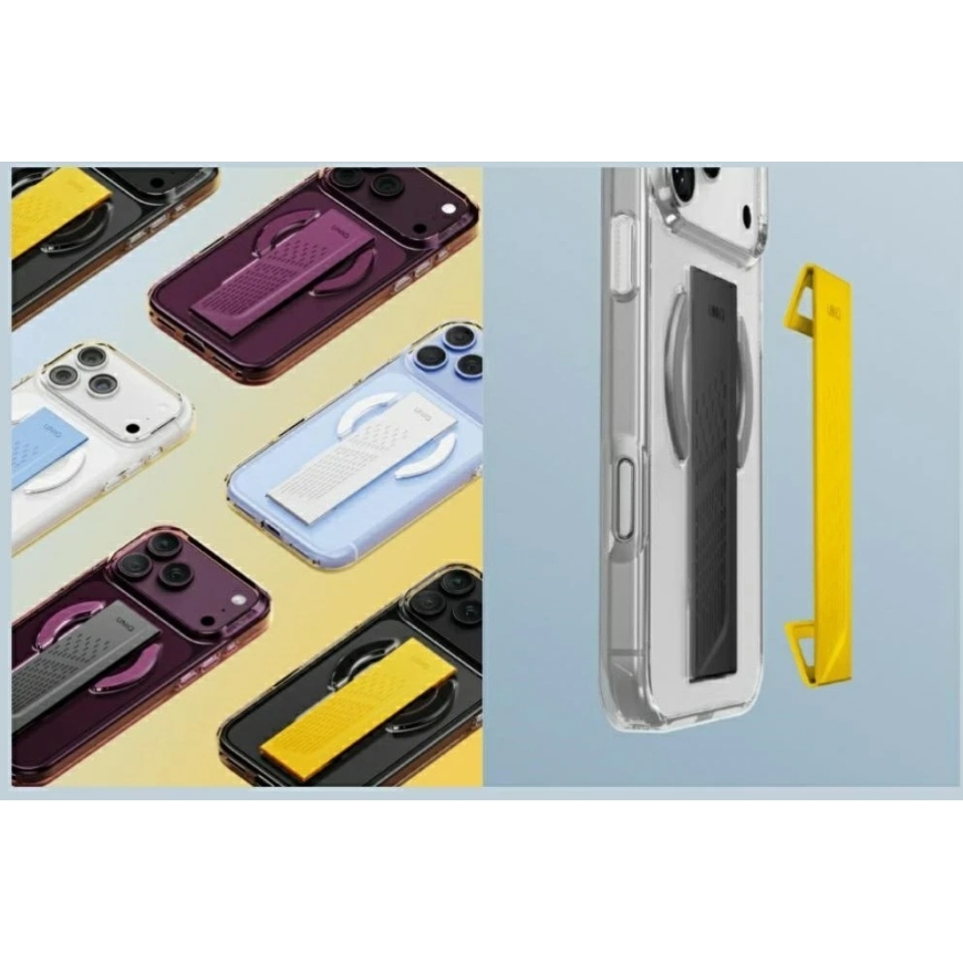 UNIQ Heldro Air Kest iPhone 18 Pro Max / 17 Pro Max, Magclick laadimisega, tumehall (toonitud suitsu) – 5