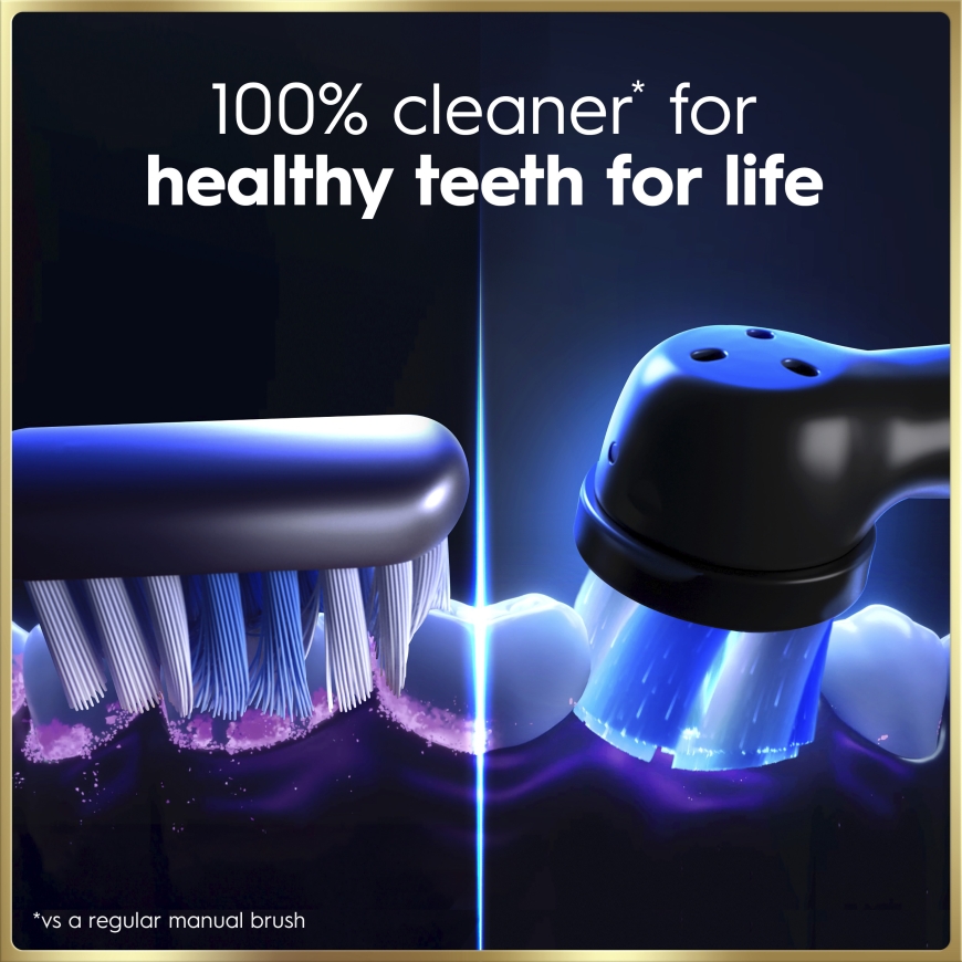 Oral-B iO9 elektrinė dantų šepetėlis, mėlyna + įkraunamas kelioninis dėklas – 4
