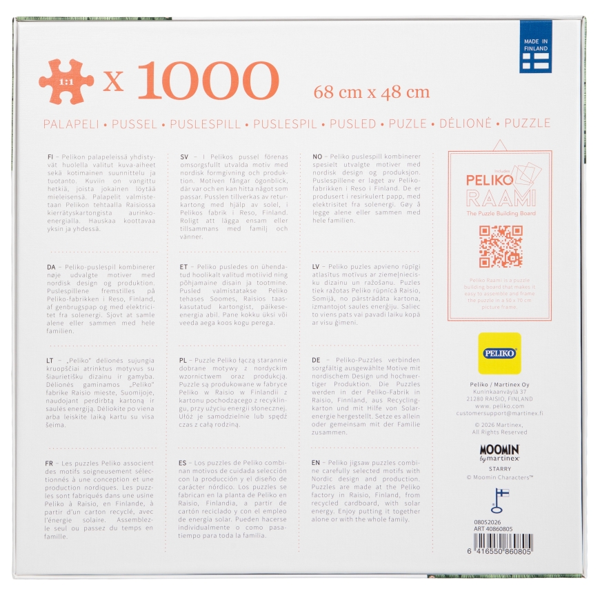 Peliko Muumi Žvaigždžių Aiškus Dėlionė, 1000 dalių – 3