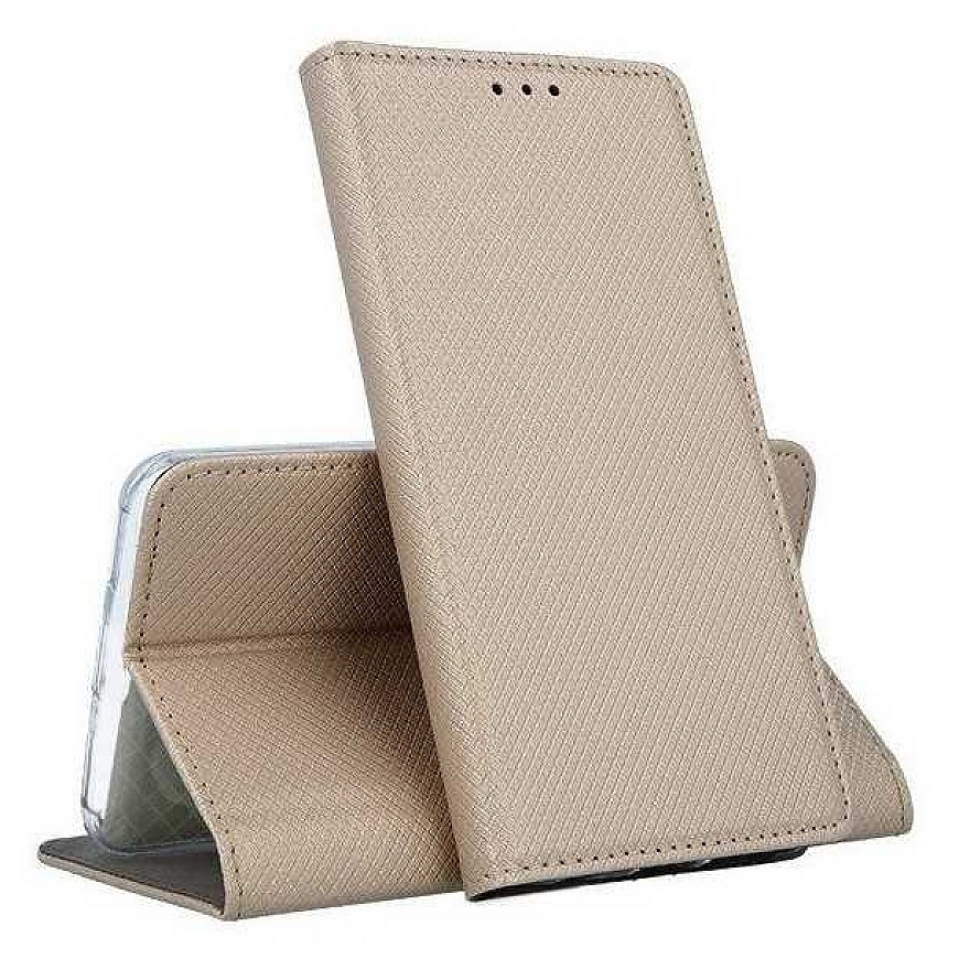 Riff Magnetic knygos dėklas Samsung Galaxy A72 5G A726 Aukso – 2
