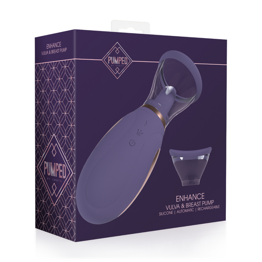 Pumped By Shots Patobulinimas – Automatinis – 13 greičių – Silikonas – Įkraunamas Vulva ir Pientraukis – 4