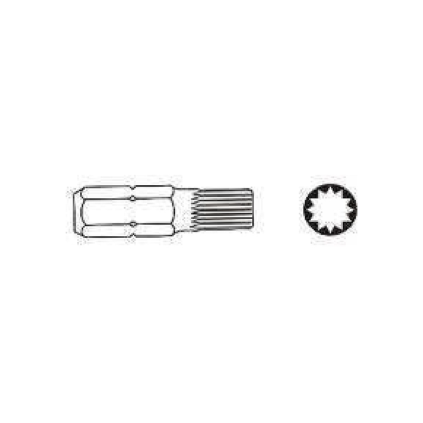 Jonnesway Jonnesway SPLINE otsa XZN M8x30mm 6-nurkne 10mm D10M30M08A
