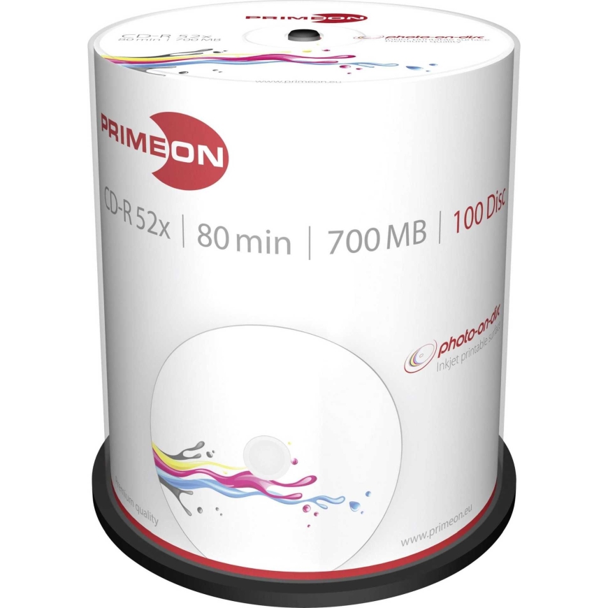 Primeon 2761106 Пустой CD CD-R 700 МБ 100 шт.