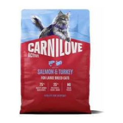 CARNILOVE Carnilove Kissa Active Suurille Rodoille Lohta ja Kalkkunaa 2 kg