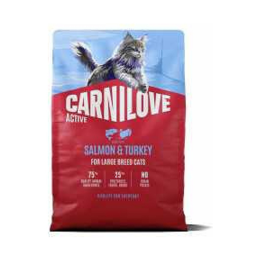 CARNILOVE Carnilove Kass Active Suurte Rasside Lõhe ja Kalkun 2 kg