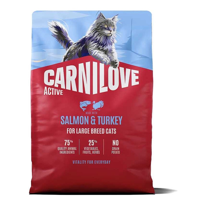 CARNILOVE Carnilove Kass Active Suurte Rasside Lõhe ja Kalkun 2 kg – 3