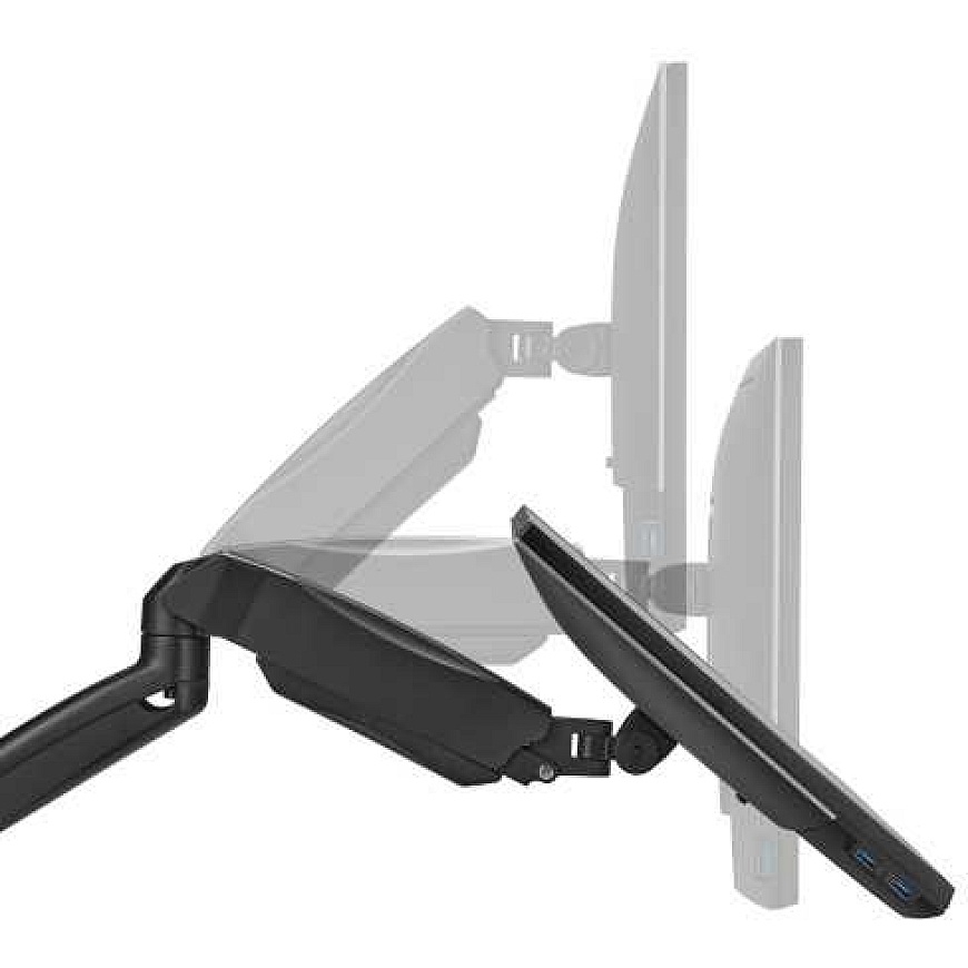 Up Up Premium однокомпонентный мониторный крепеж 17-32'', VESA 75x75, 100x100, матовый черный – 2