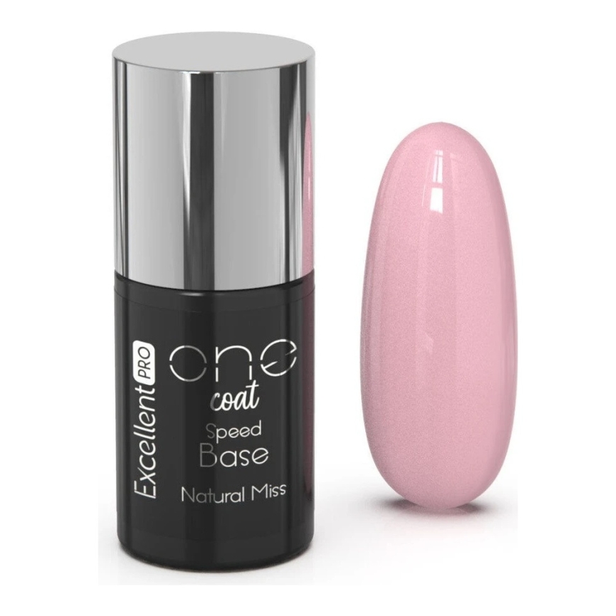 Cosmetics Zone Excellent Pro Vienslāņa Ātrās Lakošanas Bāze „Natural Miss“ 7 g Hibrīdīgā Bāze – 2