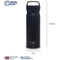 Blue Hydro Flask Vacuum Insulated Travel Bottle Black Blue Hydro Flask Vacuum Insulated Travel Bottle Black
