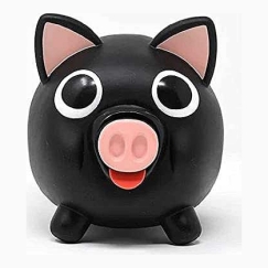 Teka Cūku naudas banks "Jiggy Bank" melns, PB-21073