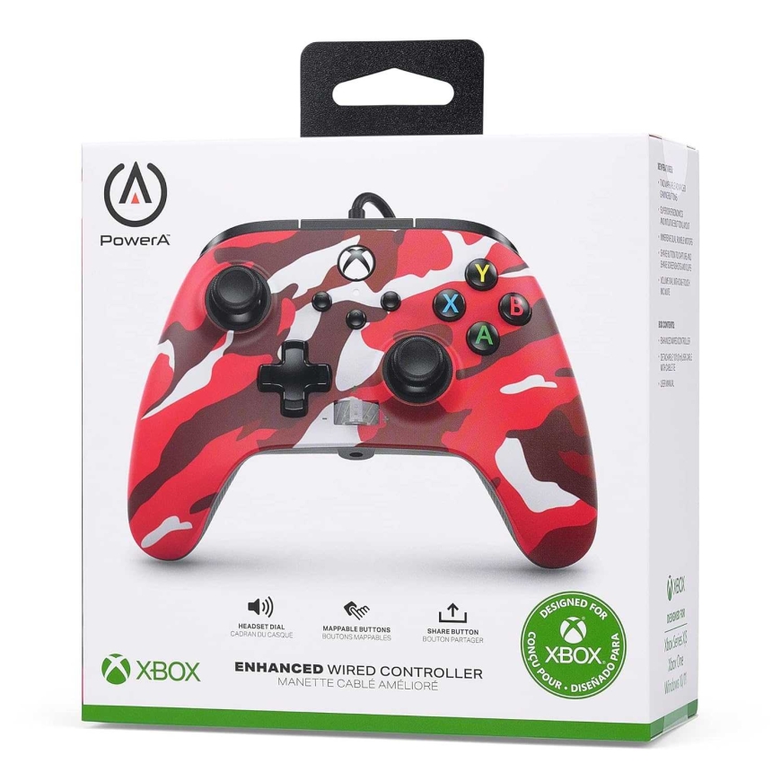 PowerA Parannettu Langallinen Ohjain Xbox Series X/S Punainen Kamelii