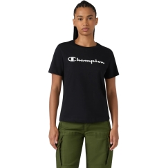Moteriški marškinėliai Champion Short Sleeve juoda 118428 KK001 (2XL)