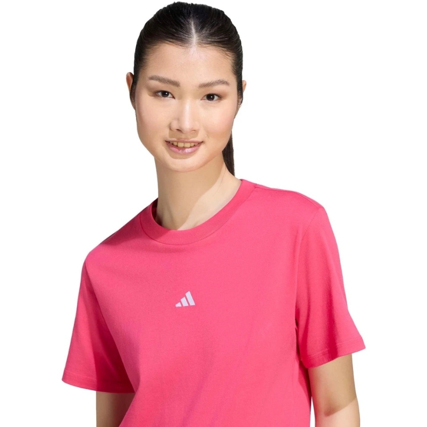 Naisten t-paita adidas Essentials Small Logo vaaleanpunainen KF8395 (L) – 4