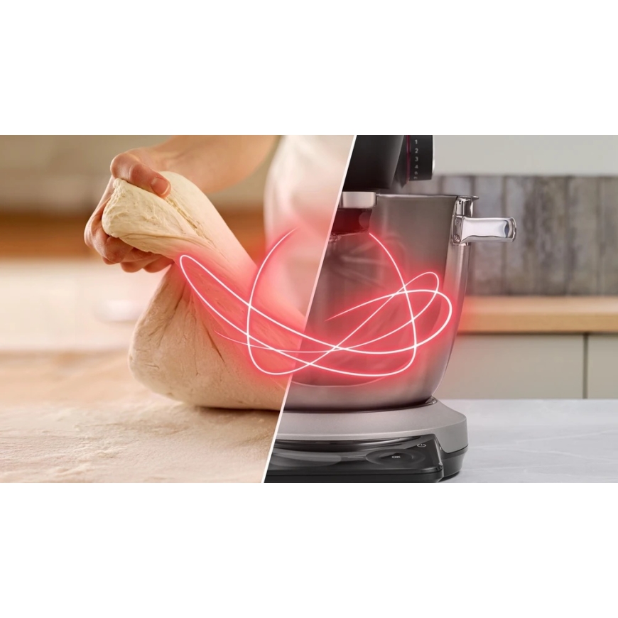 Bosch MUMS8ZS00 Sarja 8 Keittiökone vaa'alla, 1800 W, Hopea, Must – 4
