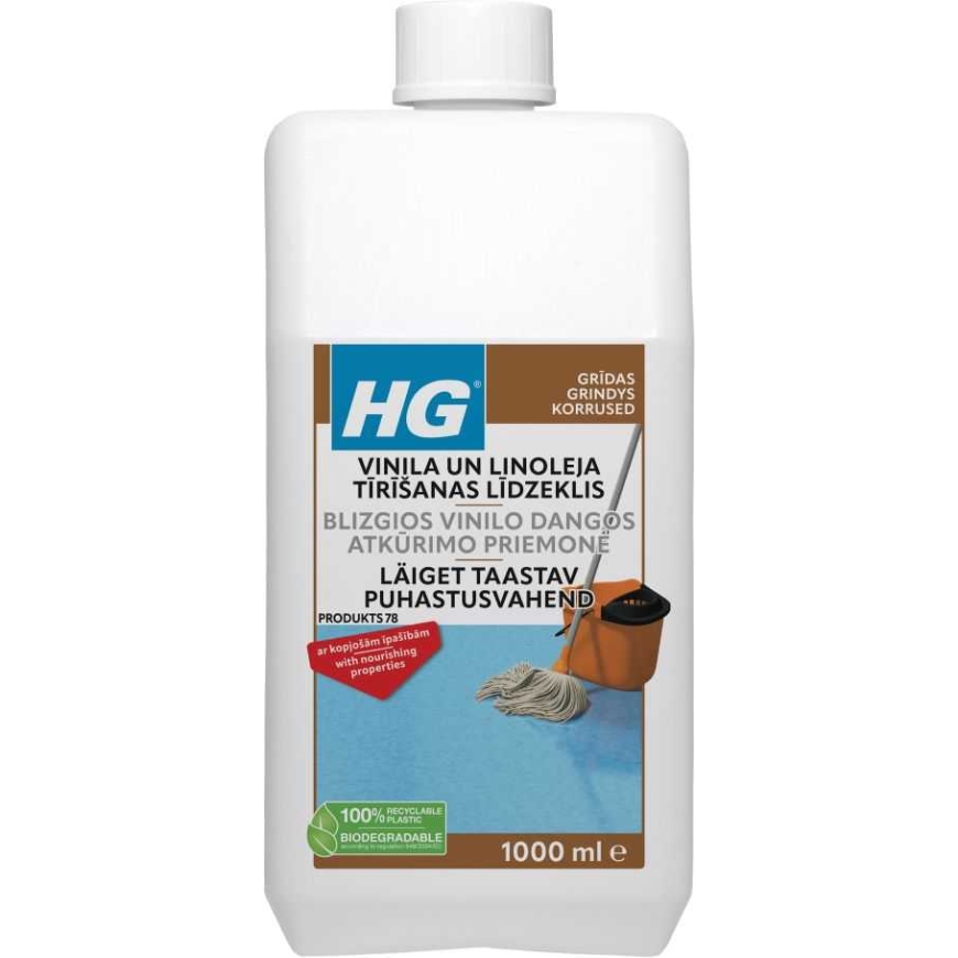 HG Tīrīšanas līdzeklis vinila un linoleja virsmām 1L
