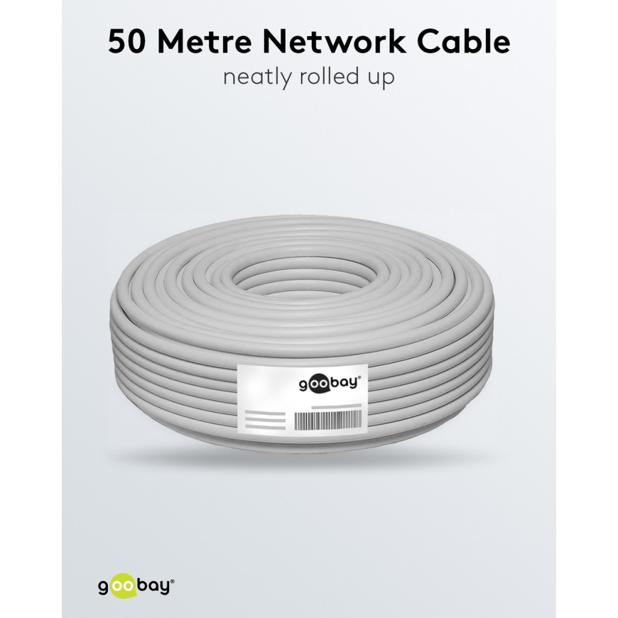 Goobay | CAT 6A Network Cable, S/FTP PiMF , 50 m | 96093 | S – 4