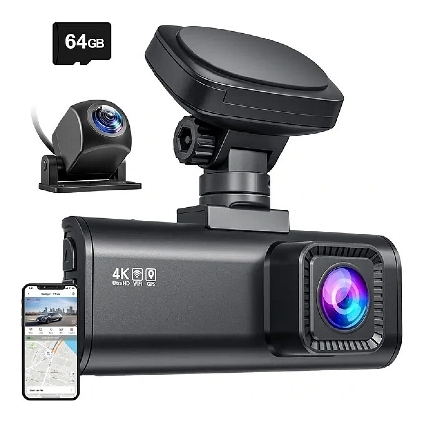 REDTIGER F7N WiFi 4K + 1080p Dash Cam