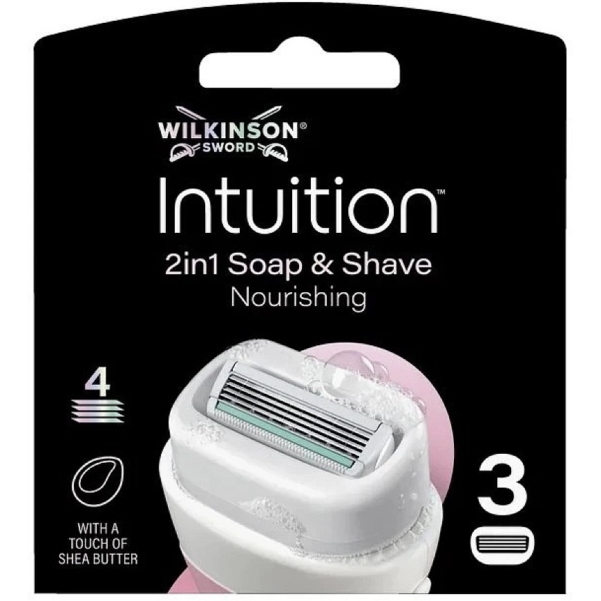 Wilkinson Intuition moisturizing cartridges with 4 blades 3 pcs. – 2