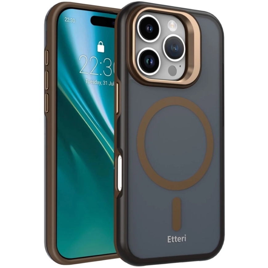 Etteri Morning Fog -kotelo iPhone 16 Pro Max 6,9" ruskea – 2