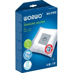 WORWO BA5100/4 TEX guard EU25 мешки для пылесосов