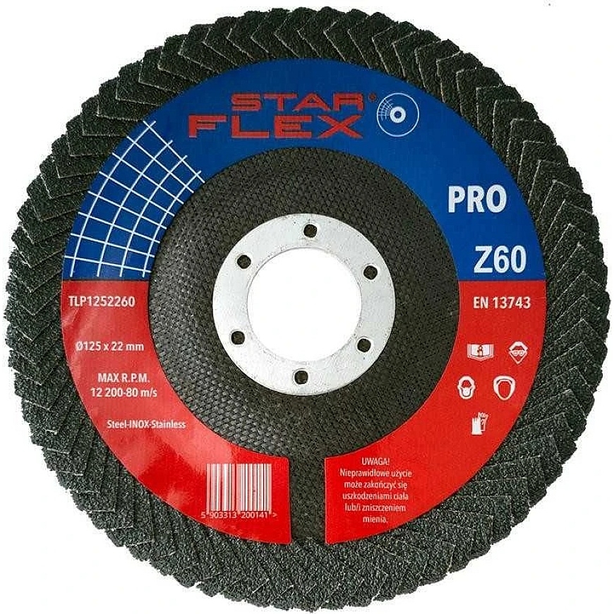 PSG Star Flex 125-22 gr 60 kroonlehe lihvimisplaat TLP1252260