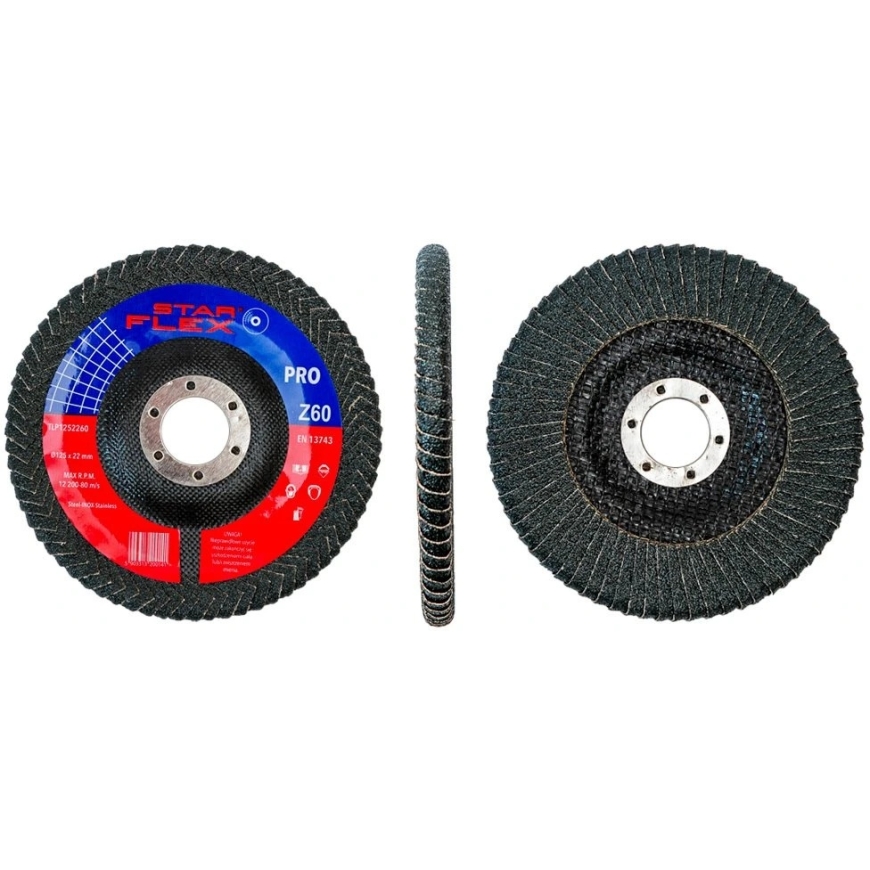 PSG Star Flex 125-22 gr 60 lapelinis šlifavimo diskas TLP1252260 – 5
