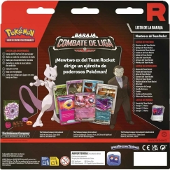 Latinalaisen Amerikan Pokemon Rockets Mewtwo Ex League Battle Deck Blister keräilykortteja