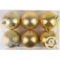 Mondex Since 1986 SANTA LILA 6 joulupallon sarja 8 cm Mondex Since 1986 SANTA LILA 6 joulupallon sarja 8 cm