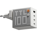 Įkroviklis PowerNeed SHARGE Pixel 100 GaN, 100 W, 3x USB-C, 1x USB-A – baltas (CDT-SG-100-EUR-DZP-BAI)