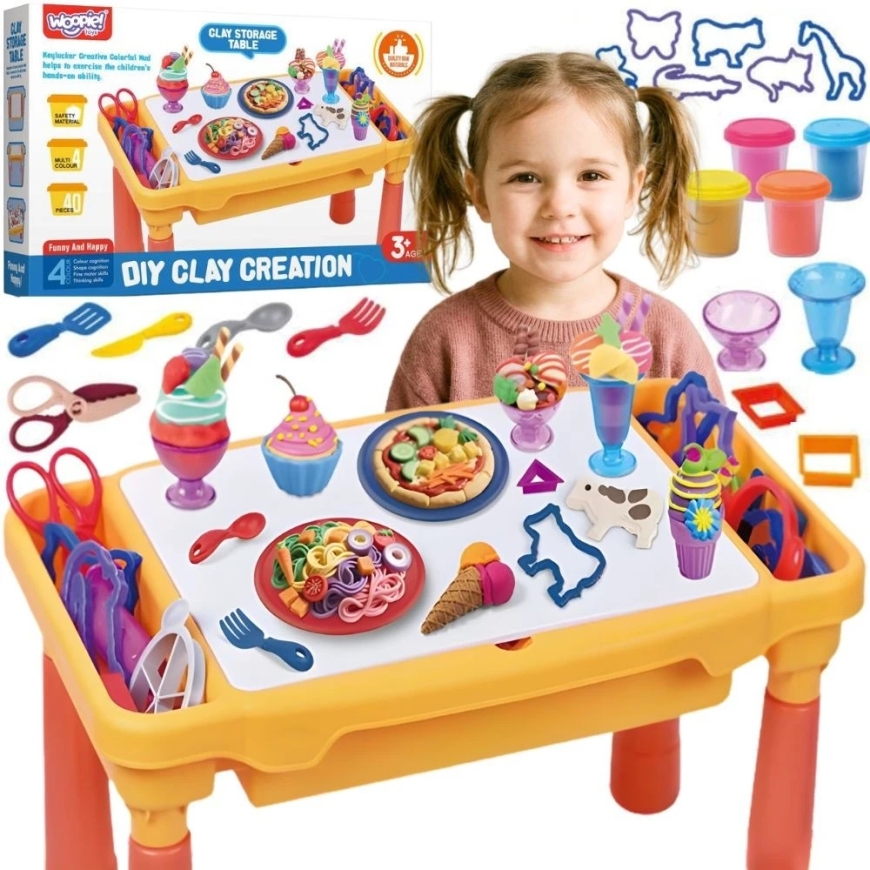 WOOPIE play dough set with storage box 40 pcs. – 4