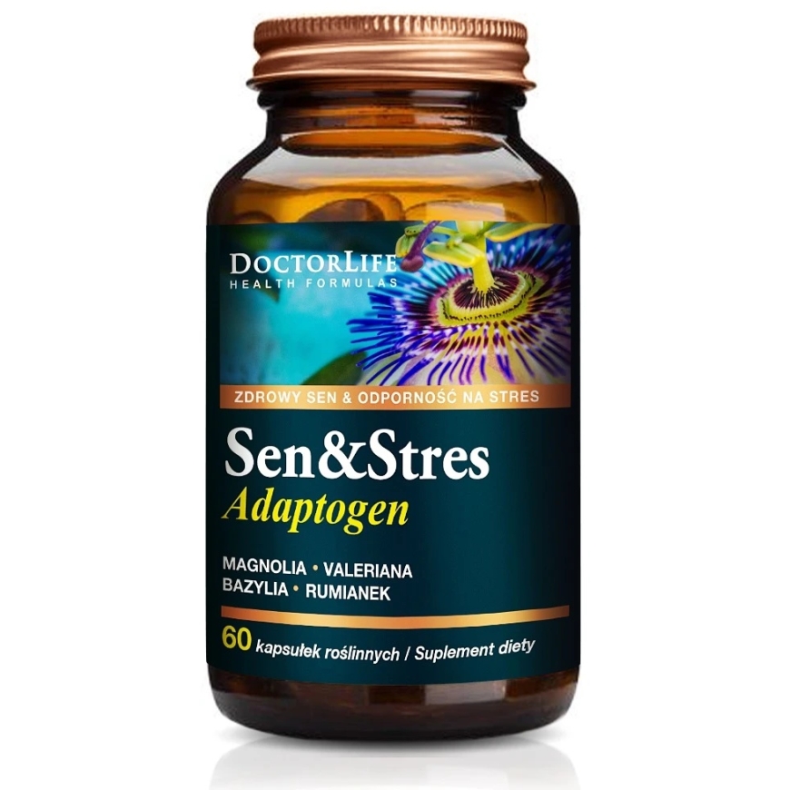 Doctor Life Sen & Stress Adaptogen, Sleep Support Dietary Supplement, 60 Capsules