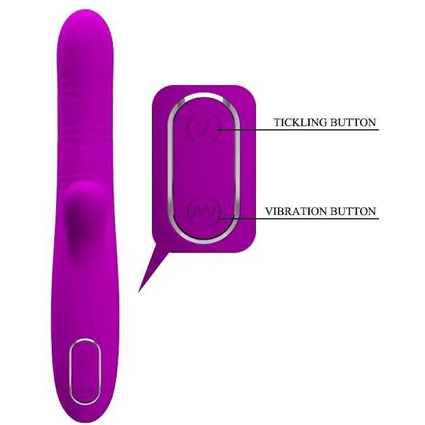 Pretty Love Bunny -vibraattori G-pisteelle, 12 tilaa, 22 cm – 3