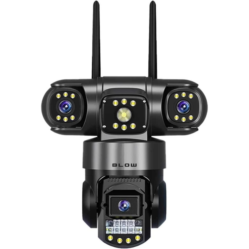 BLOW WiFi-kamera 3 objektiivilla, 6MP, V380, musta