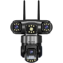 BLOW WiFi kamera ar 3 objektīviem, 6MP, V380, melna BLOW WiFi kamera ar 3 objektīviem, 6MP, V380, melna