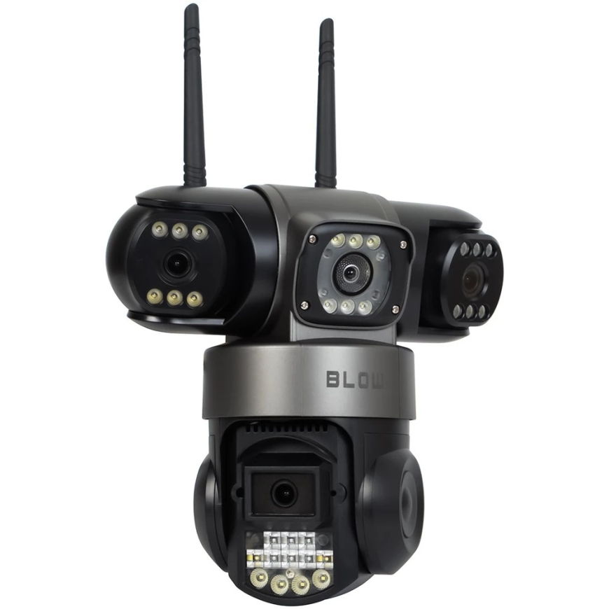 BLOW WiFi-kamera 3 objektiivilla, 6MP, V380, musta – 4