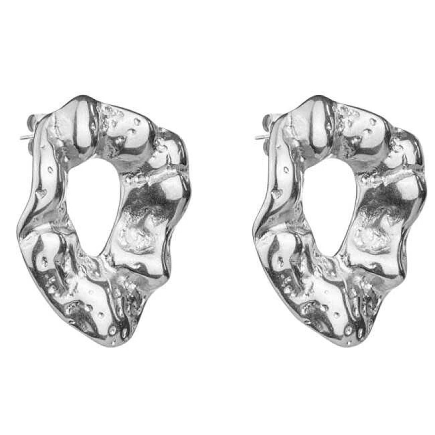 Marc Malone Designer Stainless Steel Earrings Haisley Silver Earrings MCE24014S – 2