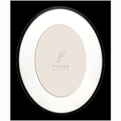 Rāmis Focus Aster Ovals Melns 19,6x24,6/PP 13x18