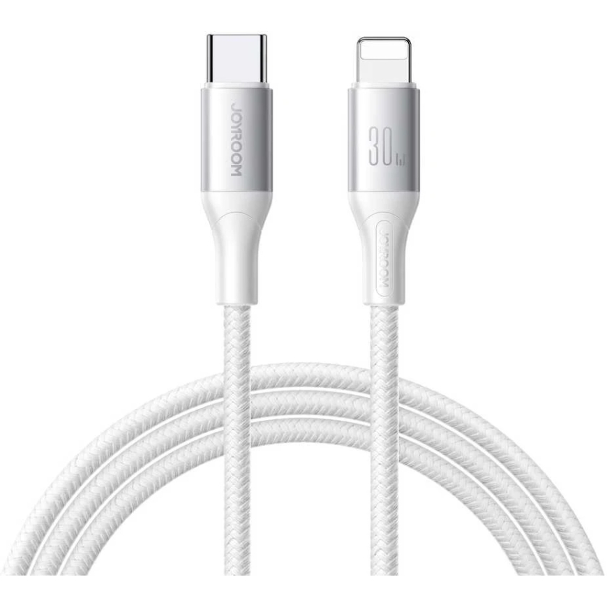 USB kabelis Joyroom S-A28 USB-C uz Lightning 30W 2.0m balts