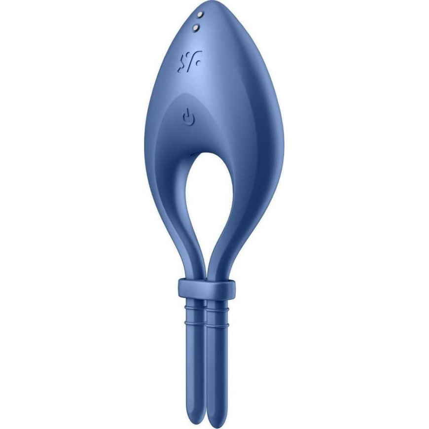 SATISFYER_Bullseye Ring Vibraattori Sininen