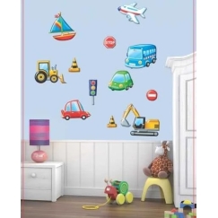 Marko Wall Decorations 3D - Transport Vehicles 3
