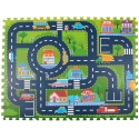 Eddy Toys EVA PUTU PUZZLE SPĒLE MAT 30X30CM PILSĒTA 12 ELEMENTI 322414 Eddy Toys EVA PUTU PUZZLE SPĒLE MAT 30X30CM PILSĒTA 12 ELEMENTI 322414