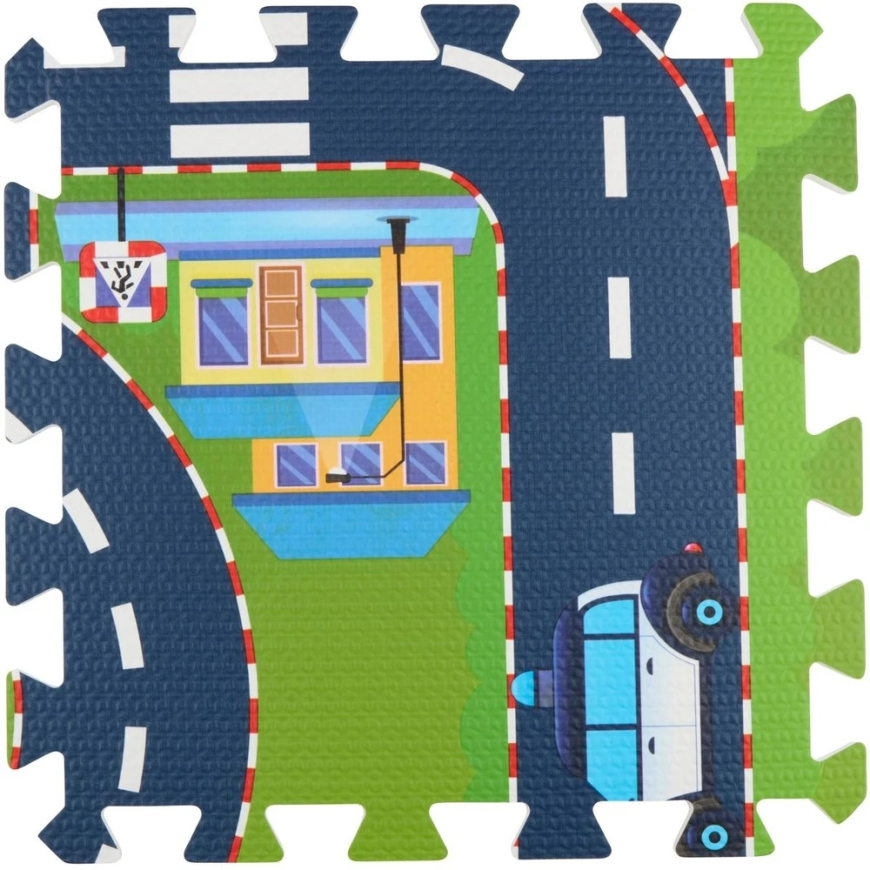 Eddy Toys EVA PUTU PUZZLE SPĒLE MAT 30X30CM PILSĒTA 12 ELEMENTI 322414 – 2