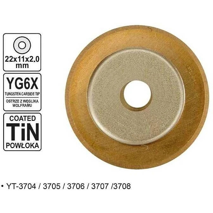 YATO KÓŁKO WYMIENNE 22x11x2mm 3714 DO PRZYRZĄDU GLAZURNICZEGO – 2
