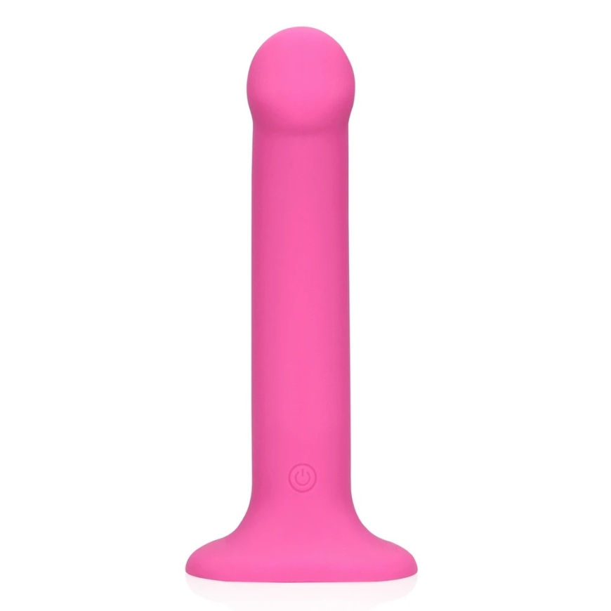 Loveline By Shots Roosa Non-Phallic Vibrating Dildo - Keskmine - Võimas Roosa – 3